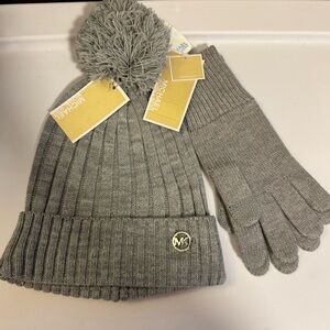 NWT- Michael Kors Hat & Gloves